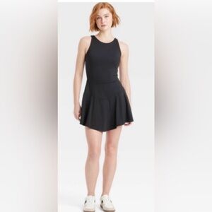 JoyLab Scalloped Active Dress with Built In Shorts NWT